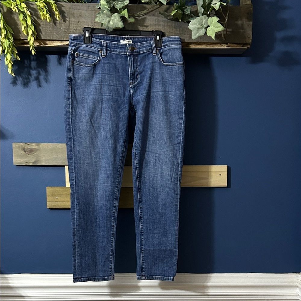Eileen Fisher Blue Ankle Jeans‎ Straight 8. EUC
